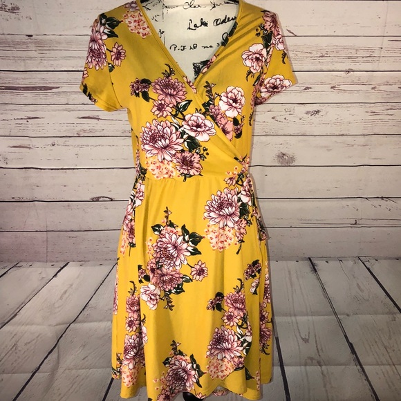 derek heart plus wrap dress